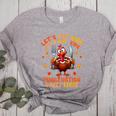 Eat Kids Punctuation Saves Lives Thanksgiving Turkey Teacher Women's Heather T-Shirt Athletic Heather