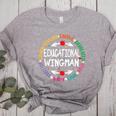 Educational Wingman Assistant Teaching a School Teacher Aide Women's Heather T-Shirt Athletic Heather Educational Wingman Assistant Teaching a School Teacher Aide Women's Heather T-Shirt Athletic Heather