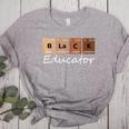 Educator Science Teacher Melanin Educator Science Women's Heather T-Shirt Athletic Heather