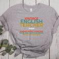 ENGLISH TEACHER Definition Vintage Tee T-Shirt Women's Heather T-Shirt Athletic Heather ENGLISH TEACHER Definition Vintage Tee T-Shirt Women's Heather T-Shirt Athletic Heather