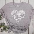 ESL Teacher ESOL Student Cute Heart Shape English Teacher Women's Heather T-Shirt Athletic Heather