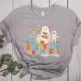 Everyone Communicates Differently Halloween SLP Sped Teacher Women's Heather T-Shirt Athletic Heather