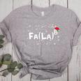 FA LA8 Christmas Santa Fa La Math Teacher Mathematic Women's Heather T-Shirt Athletic Heather FA LA8 Christmas Santa Fa La Math Teacher Mathematic Women's Heather T-Shirt Athletic Heather