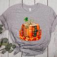 Fall Book Autumn Reading Teacher Halloween Pumpkin Season Women's Heather T-Shirt Athletic Heather