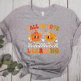 Fall In Love With Learning Autumn Pumpkin Fall Teacher Kids Women's Heather T-Shirt Athletic Heather