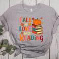 Fall In Love With Reading Autumn Thanksgiving Shirt Teacher Women's Heather T-Shirt Athletic Heather Fall In Love With Reading Autumn Thanksgiving Shirt Teacher Women's Heather T-Shirt Athletic Heather