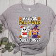 Are You Fall O Ween Directions Halloween Teacher Ghost Women's Heather T-Shirt Athletic Heather Are You Fall O Ween Directions Halloween Teacher Ghost Women's Heather T-Shirt Athletic Heather