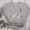 Are You Fall O Ween Directions Halloween Teacher Ghosts Women's Heather T-Shirt Athletic Heather