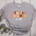 Fall Teacher Fall In Love With Math Math Thanksgiving Women's Heather T-Shirt Athletic Heather