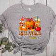 Fall Vibes Costume Teacher Thanksgiving Leopard Gnome Women's Heather T-Shirt Athletic Heather Fall Vibes Costume Teacher Thanksgiving Leopard Gnome Women's Heather T-Shirt Athletic Heather