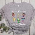 My Favorite Monsters Call Me Teacher Thank Mummy Vampire Bat Women's Heather T-Shirt Athletic Heather
