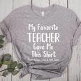 My Favorite Teacher Gave Me This Shirt Dad Daughter Women's Heather T-Shirt Athletic Heather
