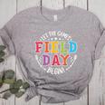 Field Day 2024 Let The Games Begin Teacher Kids Girls Boys Women's Heather T-Shirt Athletic Heather