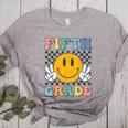 Fifth Grade Team Teachers Boys Girls Retro Smile 5th Grade Women's Heather T-Shirt Athletic Heather