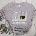 First Caffeinate Then Educate I Am Earning A Break Teacher Women's Heather T-Shirt Athletic Heather First Caffeinate Then Educate I Am Earning A Break Teacher Women's Heather T-Shirt Athletic Heather