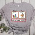 First Data Then Thanksgiving Im Earning A Break Sped Teacher Women's Heather T-Shirt Athletic Heather First Data Then Thanksgiving Im Earning A Break Sped Teacher Women's Heather T-Shirt Athletic Heather
