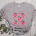 First Grade Is My Jam Strawberry First Grade Teacher Women Women's Heather T-Shirt Athletic Heather