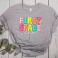 First Grade Team Teacher Back To School 1st Grade Squad Kids Women's Heather T-Shirt Athletic Heather