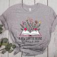Floral Book a New Chapter Begins Retired Retirement Teacher Women's Heather T-Shirt Athletic Heather