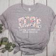Floral ECSE Early Childhood Special Education SPED Teacher Women's Heather T-Shirt Athletic Heather Floral ECSE Early Childhood Special Education SPED Teacher Women's Heather T-Shirt Athletic Heather