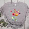 Flower American Sign Language ASL Teacher Teaching Deaf Women's Heather T-Shirt Athletic Heather Flower American Sign Language ASL Teacher Teaching Deaf Women's Heather T-Shirt Athletic Heather
