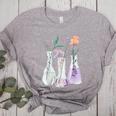 Flowers Test Tube Chemistry Student Science Teacher Women Women's Heather T-Shirt Athletic Heather Flowers Test Tube Chemistry Student Science Teacher Women Women's Heather T-Shirt Athletic Heather