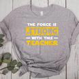 The Force Strong With This Teacher Men Women Kids Women's Heather T-Shirt Athletic Heather