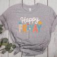 Fri-Yay Teacher Fry Yay Friday Weekend Happy Fri-Yay Women's Heather T-Shirt Athletic Heather