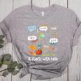 Friendship Inclusion Language Teacher It Starts With Hello Women's Heather T-Shirt Athletic Heather