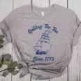 Fun 4th Of July Spilling The Tea Since 1773 History Teacher Women's Heather T-Shirt Athletic Heather Fun 4th Of July Spilling The Tea Since 1773 History Teacher Women's Heather T-Shirt Athletic Heather
