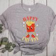 Fun Teacher Happy Fri Yay French Fries Friday Lovers Women's Heather T-Shirt Athletic Heather