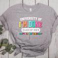 Fun University Of I'm Done Class Of 2025 Teacher Retirement Women's Heather T-Shirt Athletic Heather