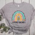 Future Teacher Cute Rainbow Leopard Teacher Outfit For Men Women Girls Kids Women's Heather T-Shirt Athletic Heather Future Teacher Cute Rainbow Leopard Teacher Outfit For Men Women Girls Kids Women's Heather T-Shirt Athletic Heather