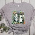 Ghost Plant Library Halloween Reading Books Teacher Vintage Women's Heather T-Shirt Athletic Heather Ghost Plant Library Halloween Reading Books Teacher Vintage Women's Heather T-Shirt Athletic Heather