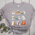 Ghost Reading Teacher Halloween Librarian Book Lover School Women's Heather T-Shirt Athletic Heather Ghost Reading Teacher Halloween Librarian Book Lover School Women's Heather T-Shirt Athletic Heather