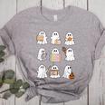 Ghost Speech Therapy Teacher Spooky Season Halloween Women's Heather T-Shirt Athletic Heather Ghost Speech Therapy Teacher Spooky Season Halloween Women's Heather T-Shirt Athletic Heather