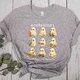 Ghosts Halloween Montessori Teacher Educator Costume Women's Heather T-Shirt Athletic Heather