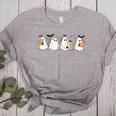Ghosts Reading Books Library Halloween Teacher Men Women Kid Women's Heather T-Shirt Athletic Heather
