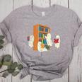 Ghosts Reading Books Teacher Halloween Librarian Boooks Women's Heather T-Shirt Athletic Heather Ghosts Reading Books Teacher Halloween Librarian Boooks Women's Heather T-Shirt Athletic Heather