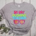 In My Glowing Teacher Era Groovy Colorful Bright Women's Heather T-Shirt Athletic Heather
