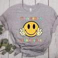 You All Gonna Learn Today Shirt Retro Groovy Teacher Life Women's Heather T-Shirt Athletic Heather