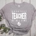 Greatest Teacher Of All Time Teachers Day 1 Teacher Goat Women's Heather T-Shirt Athletic Heather