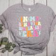 Groovy In My Behavior Specialist Era Behavior Teachers Women's Heather T-Shirt Athletic Heather
