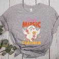 Groovy Faboolous Spooky Music Teacher Halloween Men Women Women's Heather T-Shirt Athletic Heather