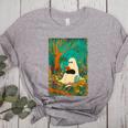 Groovy Ghost Reading Book Cat Halloween Ghost Teacher Women's Heather T-Shirt Athletic Heather Groovy Ghost Reading Book Cat Halloween Ghost Teacher Women's Heather T-Shirt Athletic Heather