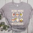 Groovy Halloween Ghost Read More Boooooks Librarian Teacher For Men Women Kids Women's Heather T-Shirt Athletic Heather Groovy Halloween Ghost Read More Boooooks Librarian Teacher For Men Women Kids Women's Heather T-Shirt Athletic Heather