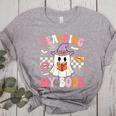 Groovy Teaching My Boos Teacher Ghost Halloween Teacher Women's Heather T-Shirt Athletic Heather Groovy Teaching My Boos Teacher Ghost Halloween Teacher Women's Heather T-Shirt Athletic Heather