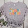 Groovy Toddler Teacher Appreciation Back To School Women's Heather T-Shirt Athletic Heather Groovy Toddler Teacher Appreciation Back To School Women's Heather T-Shirt Athletic Heather