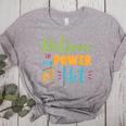 Growth Mindset Teacher Believe In The Power Of Yet Women's Heather T-Shirt Athletic Heather