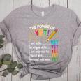 Growth Mindset Teacher Power Of Yet Inspirational Women's Heather T-Shirt Athletic Heather Growth Mindset Teacher Power Of Yet Inspirational Women's Heather T-Shirt Athletic Heather
